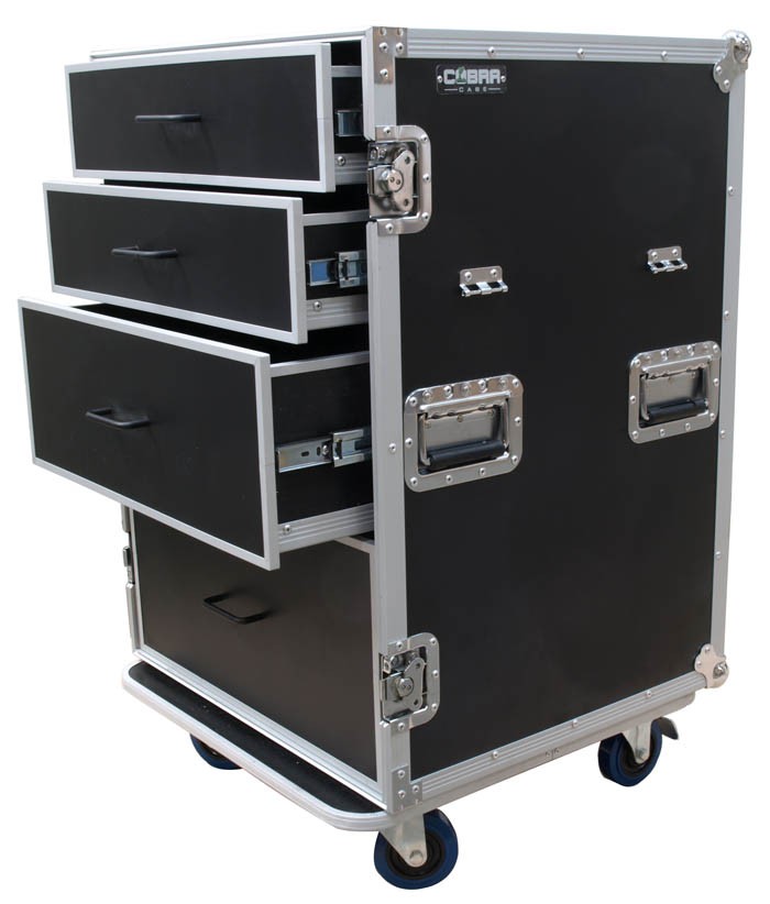 Cobra Universal Drawer Flight Case with Table – Portable Storage Solution