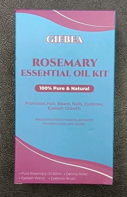 Rosemary Essential Oil Kit for Hair Beard Nails Eyebrow Eyelash Growth 100% Pure