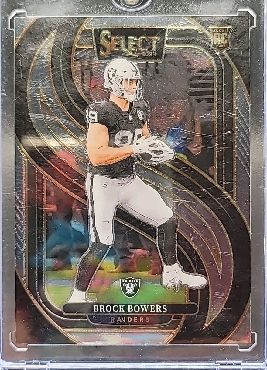 2024 Panini Select BROCK BOWERS Premier Level RC #118 Raiders Rookie