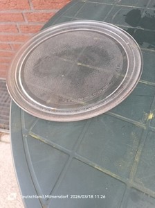 Glasteller 28 cm für Mikrowelle Bauknecht