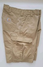 Carhartt Force Relaxed Fit Cargo Shorts Mens 40 x 11" Khaki RIPSTOP 103543 253