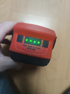 Hilti Akku B22/3.3 Li-lon 21.6V  3.3 Ah Restkapazität 2.6 Ah Kaufen Ohne Risiko