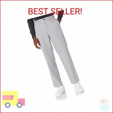 Amazon Essentials Men's Classic-Fit Expandable-Waist Flat-Front Dress Pant, Ligh