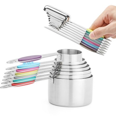Magnetic Measuring Cups and Spoons Set, 15 Piece Stainless Steel Measuring Cu...