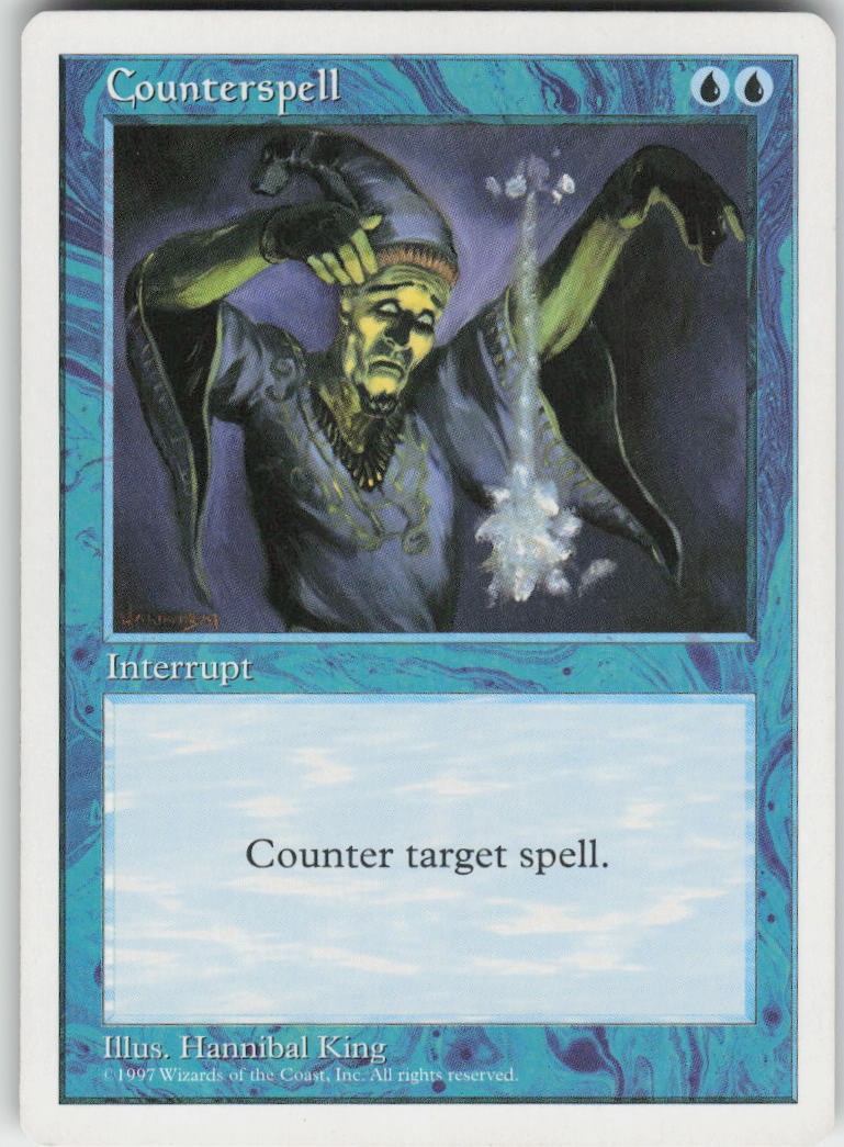 Counterspell 77 Common Fifth Edition Magic: The Gathering Lightly Played