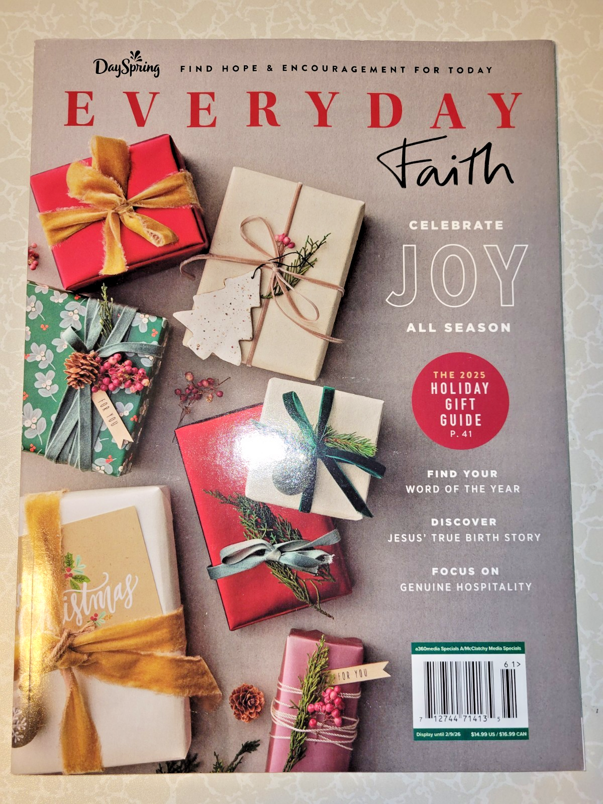 Everyday Faith - DaySpring Publication - Winter 2025 - Celebrate Joy All Season