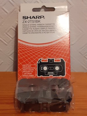 Sharp Schriftschreiber ZX-2TS1BK Single Strike Farbbandkassette Tintenpatrone
