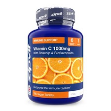 Vitamin C 1000mg Immune Support with Rosehip & Bioflavonoids, 180 Tablets