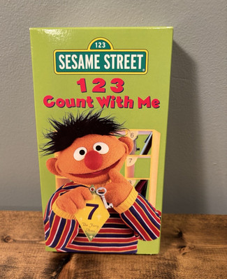 Sesame Street 123 Count With Me VHS 1997 Video Tape PBS 90s