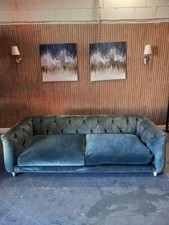 Loaf boho chesterfield bagsie sofa dark green large clever velvet
