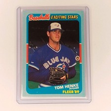 1989 Fleer Baseball's Exciting Stars - Tom Henke #22 Blue Jays