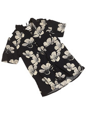 Goodfellow  Co Men's Floral Print Polo Shirt Blue, Size S