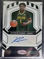 2022 Panini Chronicles Certified Draft Picks #CRC-KGE Keyonte George Pink Auto