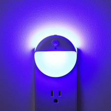 2 Pack Plug In Night Light With Motion Sensor And Dusk To Dawn Sensor Stepless