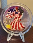 $1 2002 American Silver Eagle U.S. Mint Colorized 1 oz Silver Uncirculated BU