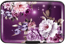 Mini Credit Card Holder for Women or Men,RFID Blocking Slim Hard Card Case ID Ca