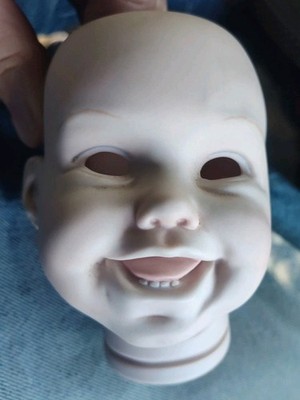 1991  Tippy  Doll Head Rare Cindy Marschner Fired, 5 1/2 Inches Nice