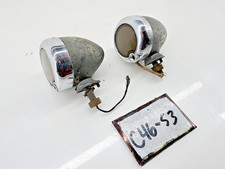 Vintage Oem Corcoran Brown Cj-2a Pair Bullet Marker Lights Cj2a Rat Rod C46-53