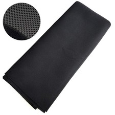 Speaker Grill Cloth Stereo Mesh Fabric for Repair, 55" x 40", Black