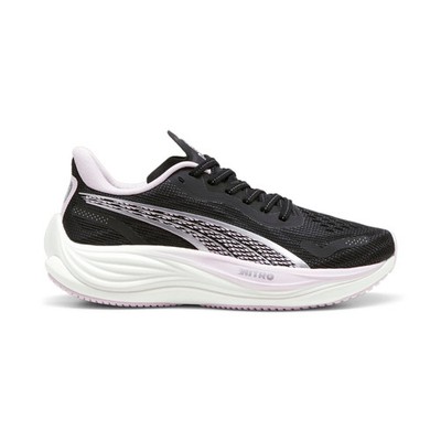 Women's Puma Velocity Nitro 3, Puma Black/Puma Silver/Grape Mist, 7 B Medium US