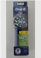 Oral-B Pro Cross Action Toothbrush Heads for Electric Toothbrush, Pack of 8 NEW