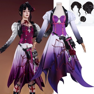 Identity V Anime Game Doctor Cosplay Costume Coat Skirt Wig Halloween Party Sets