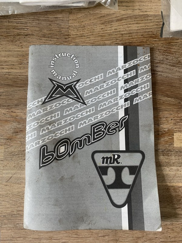 Marzocchi Bomber Mr T Instructions Manual Mountain Bike Suspension Forks Retro