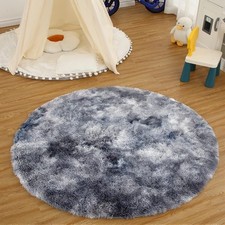 Tie-dye Soft Rugs Circle Round Rugs Circles Non Slip Floor Small Mat Rug 80x80cm