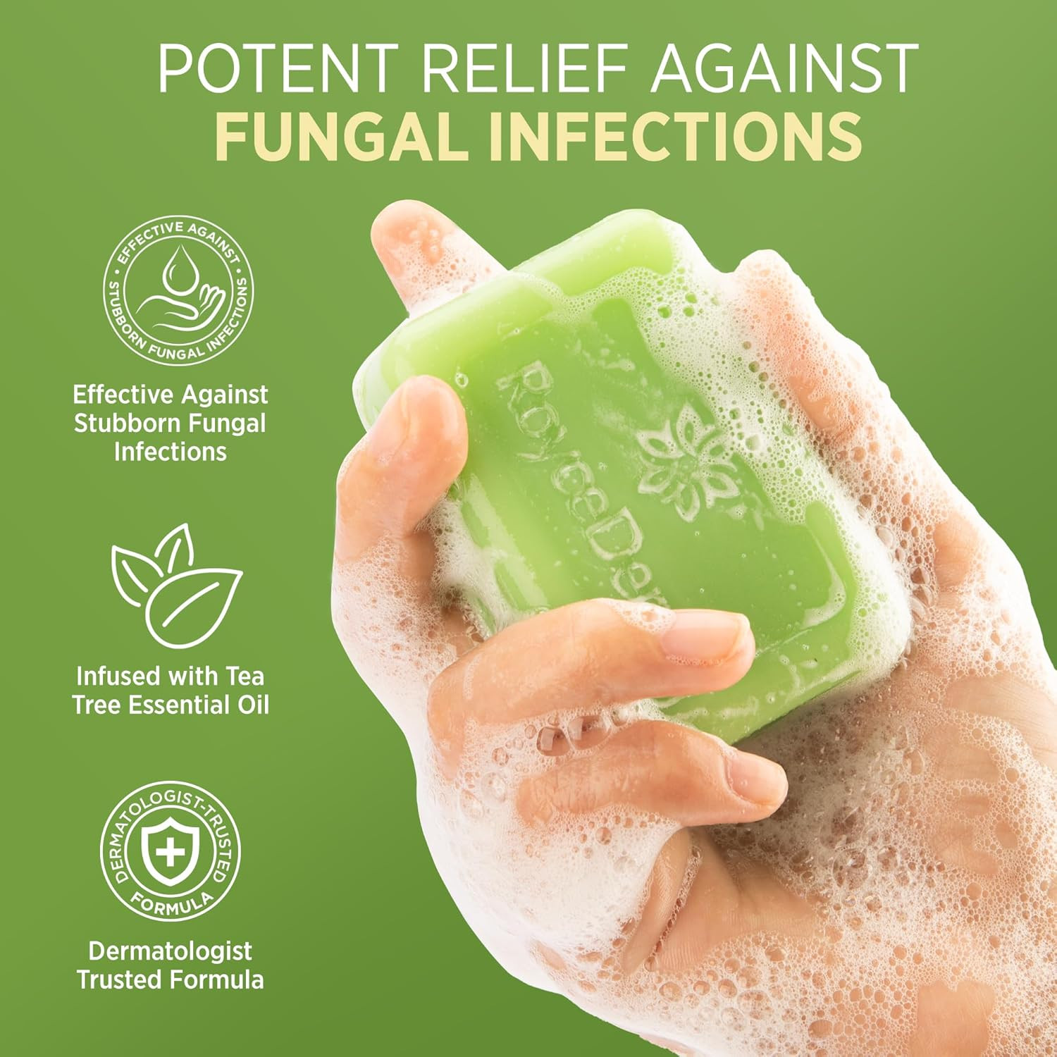 Antifungal Antibacterial Tea Tree Soap: Antifungal Antibacterial Treatment for F