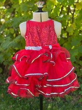 Red Weissman dress leotard size XXSC