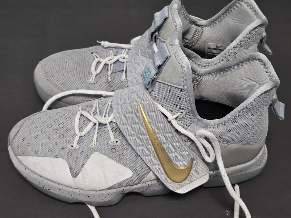 Nike LeBron XIV 14 Plata Tenis Zapatos 852405-066 Para hombres Talla 8 A Niño De AKRON Foto 2 de 4