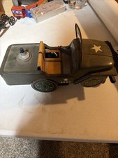 T.m Modern Toys Tin Military Jeep Battery Operated Parts Only