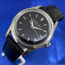 Vintage 1950s Man’s GIRARD PERREGAUX Gyromatic Stunning Dial Serviced & WARRANTY