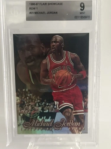 1996 Flair Showcase #23 Michael Jordan Row 1 BGS 9 Mint GOAT Iconic Card