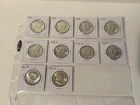 Half Roll of 10 of 90% Silver Half Dollars (4-1964, 5-1964D, 1-1961D) "UNC-BU"