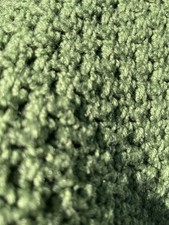 Grass Green Hand Crocheted Unisex Baby Blanket 41 x 31.5