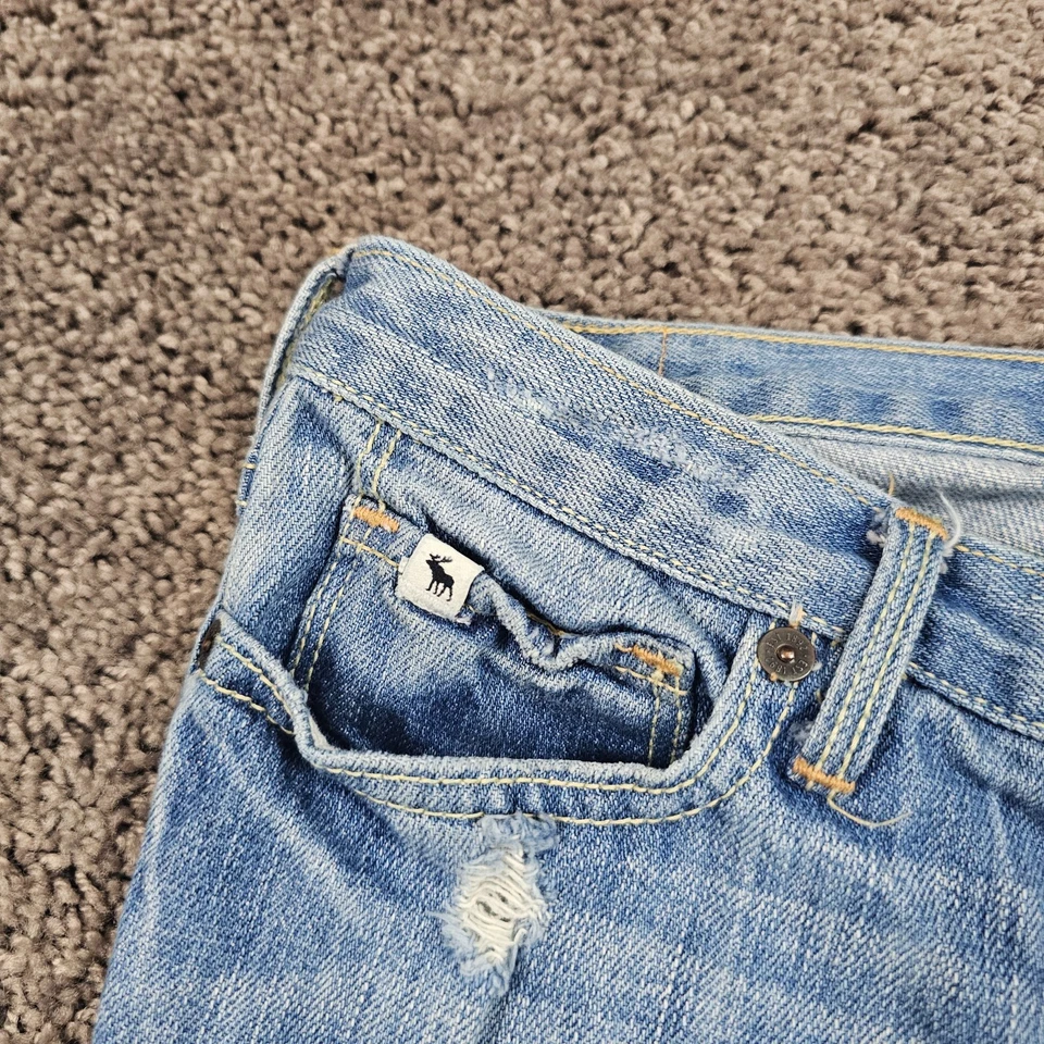 Pantalones de mezclilla Abercrombie & Fitch niñas jóvenes corte bota bajo algodón Mackenzie 24x28 Foto 3 de 4