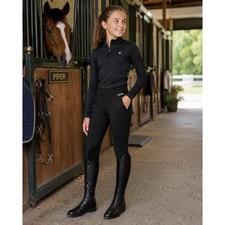 Kerrits Kids L Riding Tights Black Equestrian Breeches Ultrasuede Jophurs