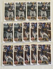 2023 Topps Brice Turang RC Lot x6 Base x8 Debut Brewers 