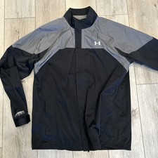 Under Armour Coldgear Storm Fitted Jacket Men Med Gray Full Zip Outdoors Pockets