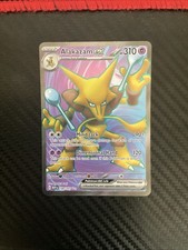 Alakazam EX #188/165 Holo Full Art Ultra Rare English Pokemon 151 Pokemon TCG NM