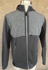 Oakley Heather Gray Full Zip Hoodie Sweater Hooded Fleece Jacket Men's Large