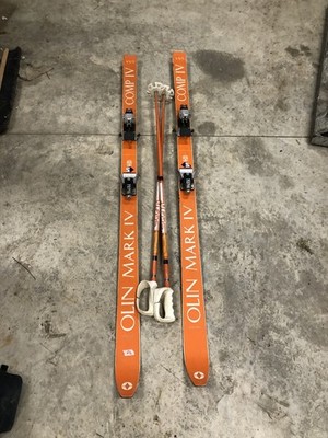 Excellent Olin Mark IV Comp IV Freestyle Vintage Twintip Skis 190 cm w/Bindings