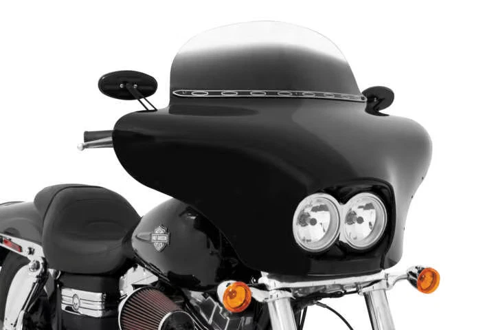 Carenado Memphis Shades Batwing negro para Harley Dyna Fat Bob FXDF MEM7161 Foto 3 de 4