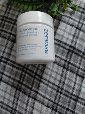 Zenwise Tribiotic Complex Pre + Pro + Postbiotic Women s Health 60 Capsules