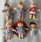 Vintage 1995 5” Cabbage Patch Kids Mini Dolls Lot Of 5 One 3” Doll