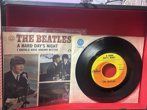BEATLES, 45 RPM, A Hard Day's Night / I Should Have Known Better, Cap. 5222 w SL