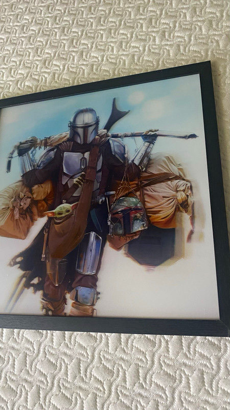 Marvel Star Wars The Mandalorian & Grogu Framed Poster Licensed
