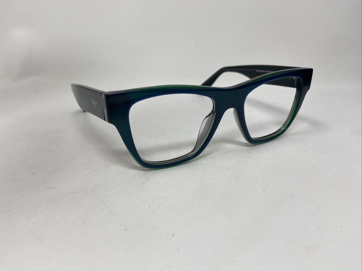 Maui Jim Ekolu MJ 867-06D Blue Hawaiian Sunglasses Square Frame Only Maui Jim EKOLU MJ 867-06D GREEN BLUE SUNGLASSES 53.5/20/145  main image 2