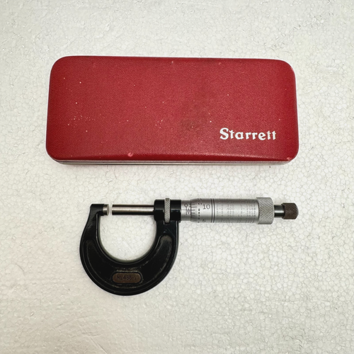 Vintage Starrett Micrimeter No. 436-1 with Case Very Nice!